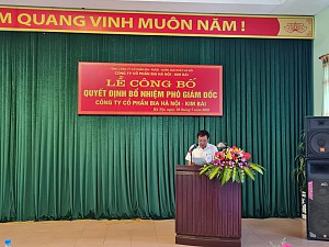 BỔ NHIỆM ÔNG ĐỖ VĂN LINH GIỮ CHỨC VỤ PHÓ GIÁM ĐỐC CÔNG TY