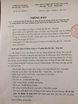 Thông báo