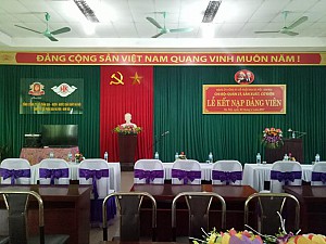 Lễ kết nạp Đảng viên mới năm 2017.